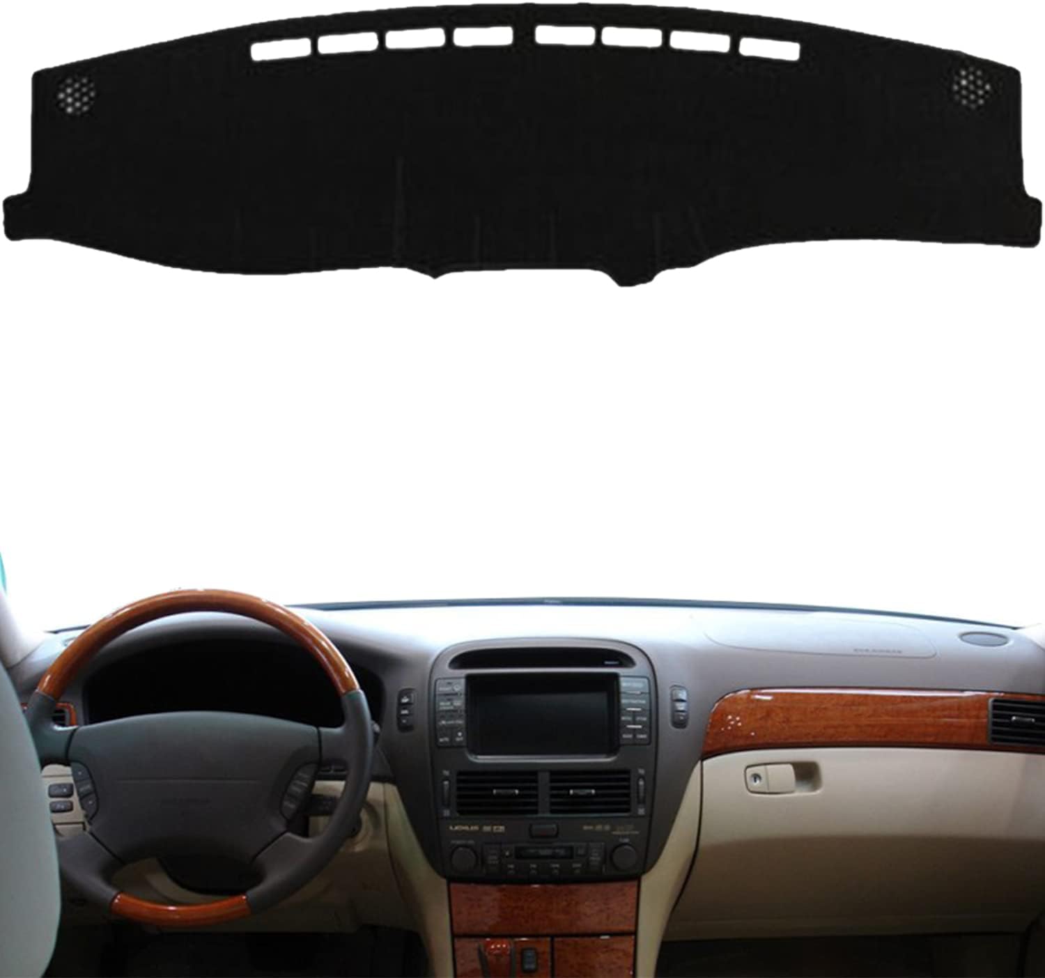 Dash Board Cover Mat Carpet Compatible with Lexus LS430 2002-2005 Left Hand Drive