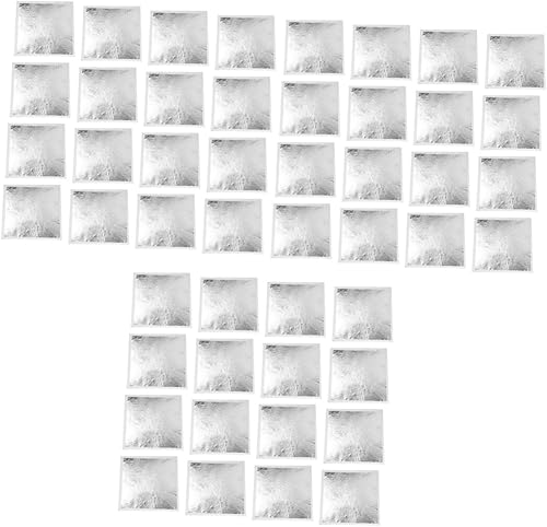 VILLCASE 600 piezas de papel de aluminio plateado dorado decorativo papel de artesanía imitación hoja de oro decoración antigua adornos de álbumes