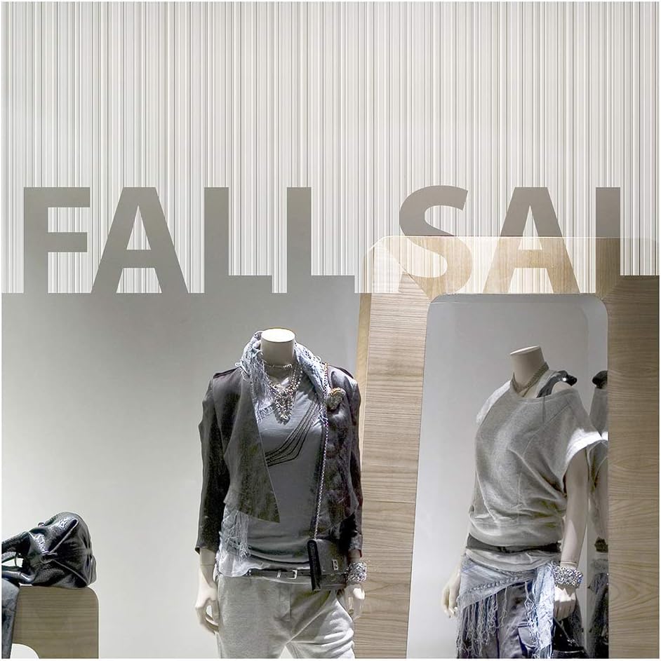 BDF 4WHSTR Decorative Window Film White Stripe - 36in X 7ft