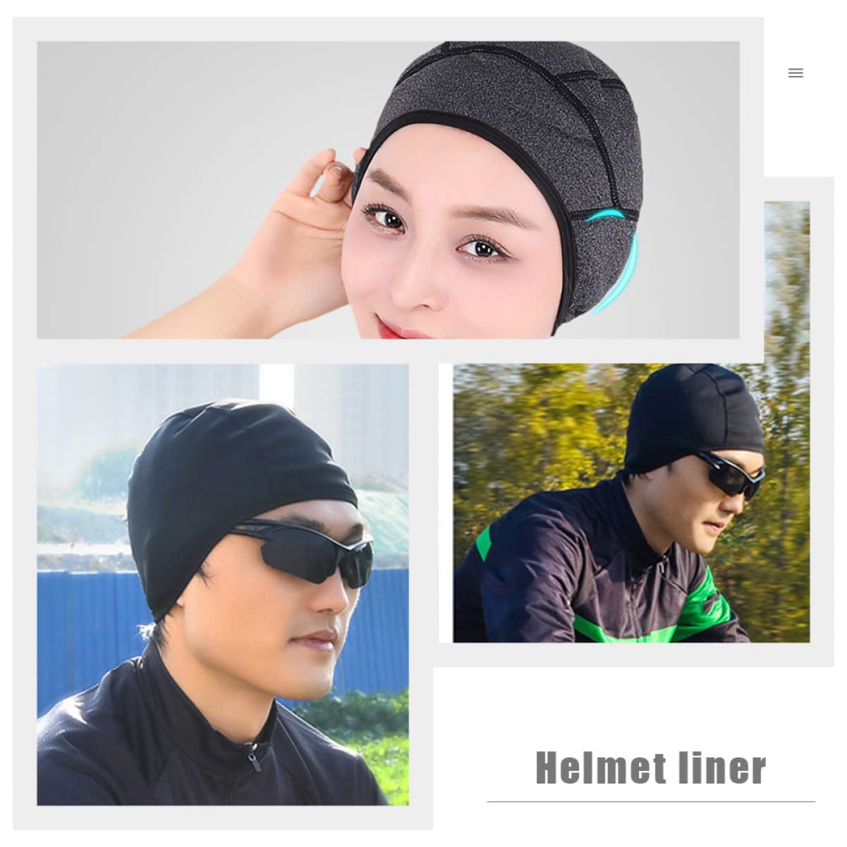 CALLARON Thermogefütterte Mütze Schutzhelm Kopf Fahrrad Herrenhelme Wandmontage Rennrad Innenfutter Für Innenfutter Für Outdoor Fahrten Inneres Polarfleece