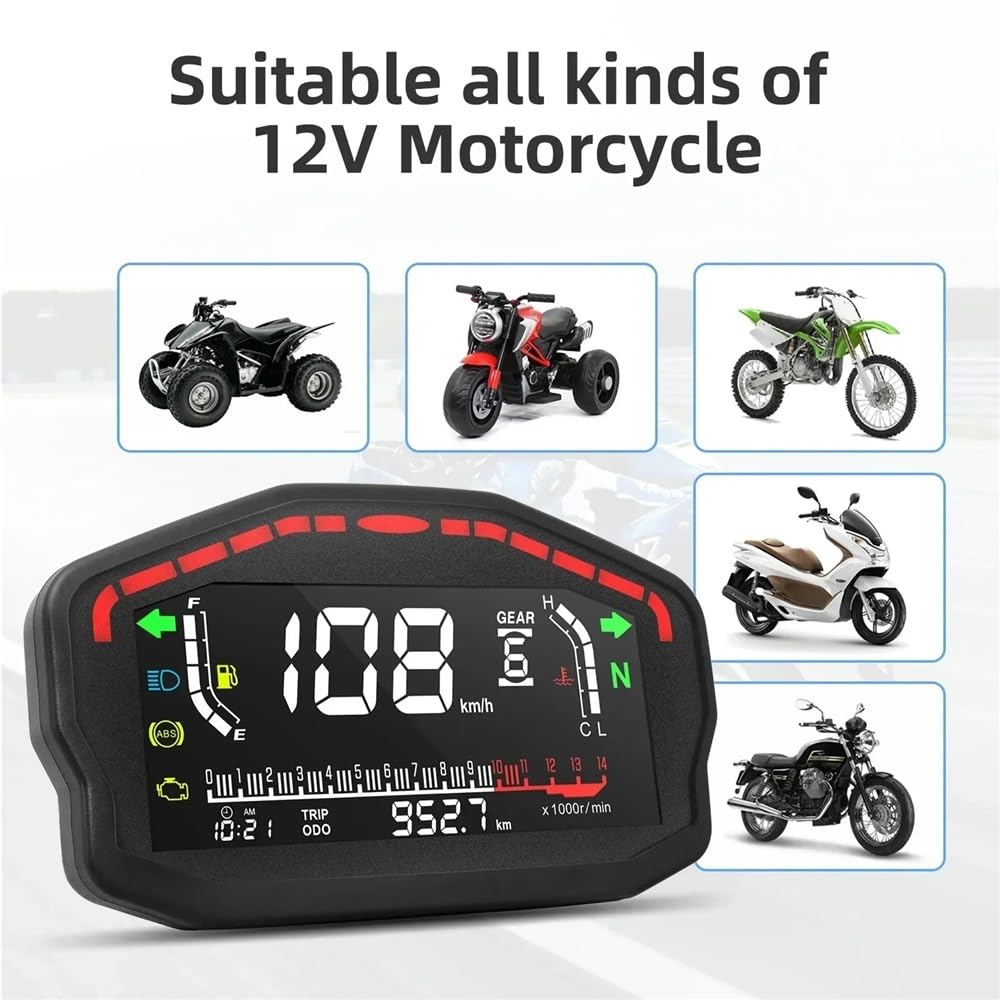 Moto velocímetro Digital para motocicleta, odómetro Digital