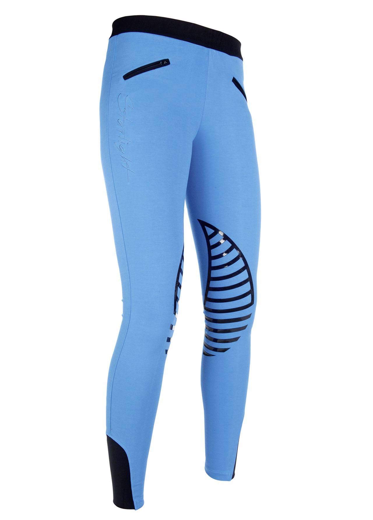 HKM Reitleggings -Starlight- Silikon-kniebesatz - Pantalón Mujer