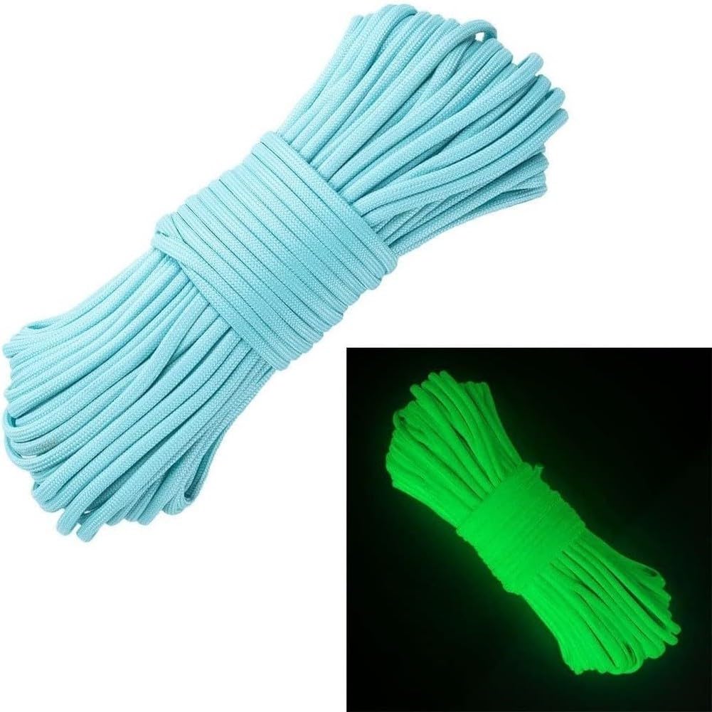 Cuerda 4mm 10ft Nylon Cuerda 4mm 10ft Nylon Cuerda 4mm 10ft(blue 100ft) | Nylon , núcleo 7 hebras, brilla noche, 10ft, ideal manualidades, agua