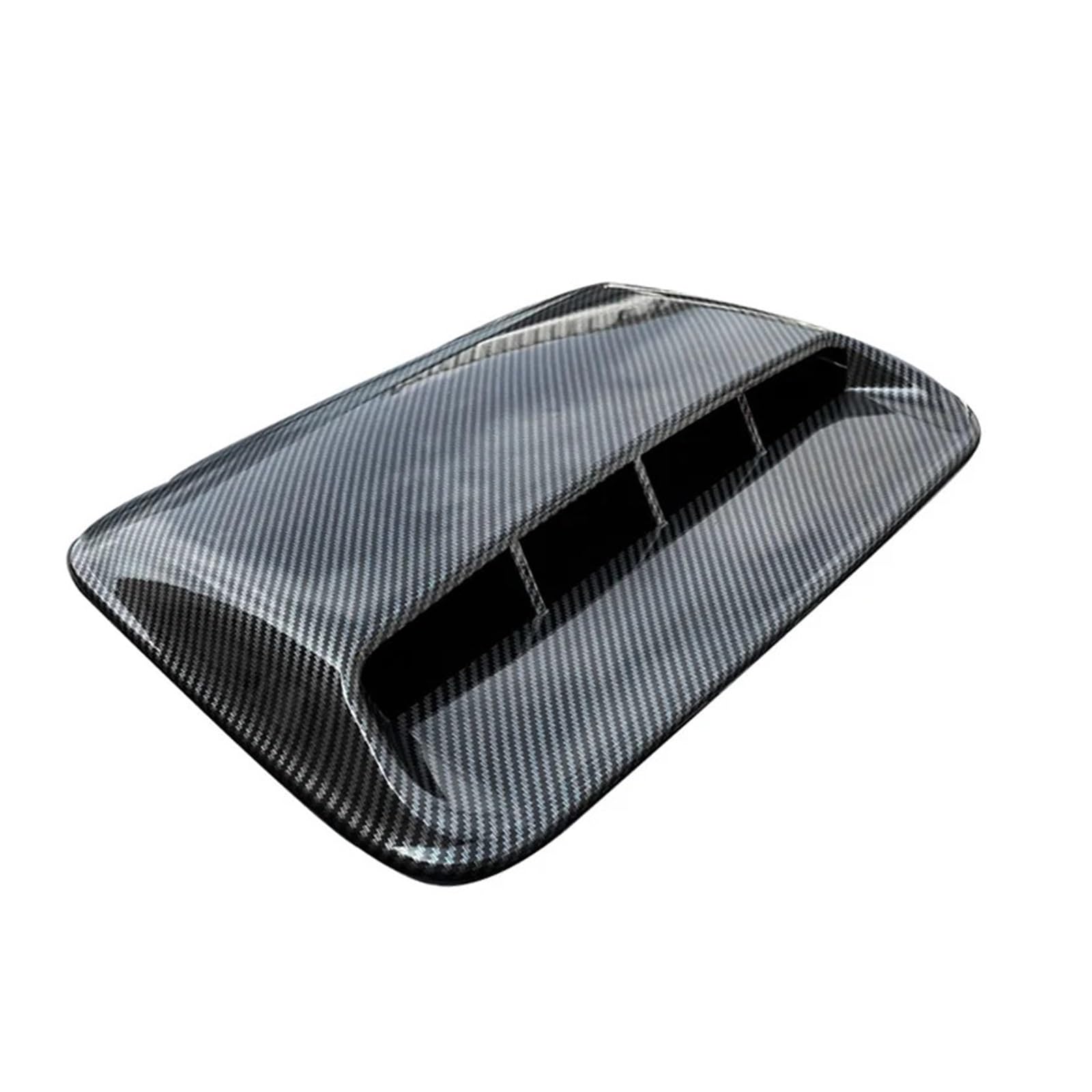 Wlot powietrza do maski 40cm uniwersalny samochodowy przepływ powietrza dekoracyjna maska ​​wlotowa miarka naklejka z otworem wentylacyjnym(1pc 40cm carbon)