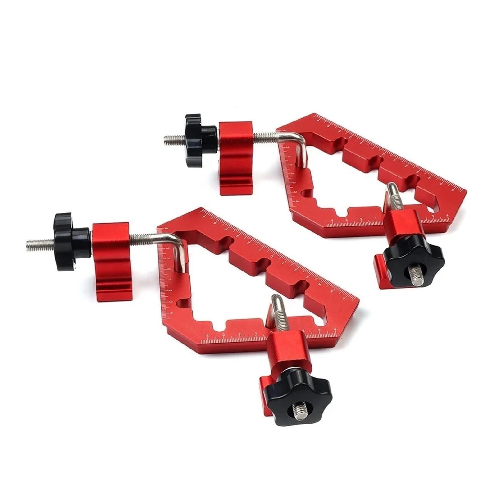 Mnmioio 1 Lifting Clamp, Woodworking 45 And 90 Degree Right Angle Clamps Aluminum Alloy Positioning Clamping Square Corner Clamp Auxiliary Fixture(2 Set)