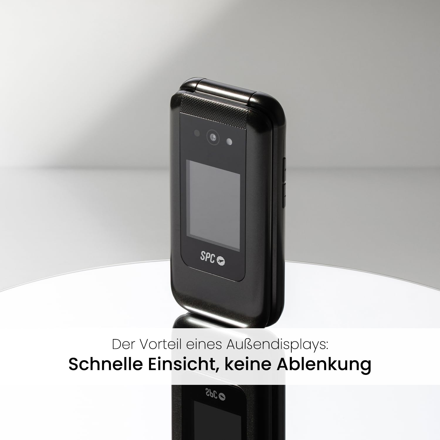 SPC WILD - Einfaches Klapphandy für Digitalpause/Einstieg, Schwarz