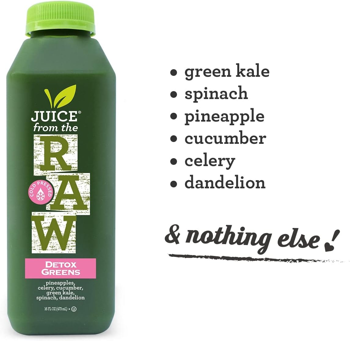 3-Day Juice Cleanse with Probiotics by Juice From the RAW® - Juice Cleanse to Kickstart Your Weight Loss / Detoxify Your Body / Be Healthy / 100% Raw Cold-Pressed Juices (18 Total 16 oz. Bottles) : Health & Household