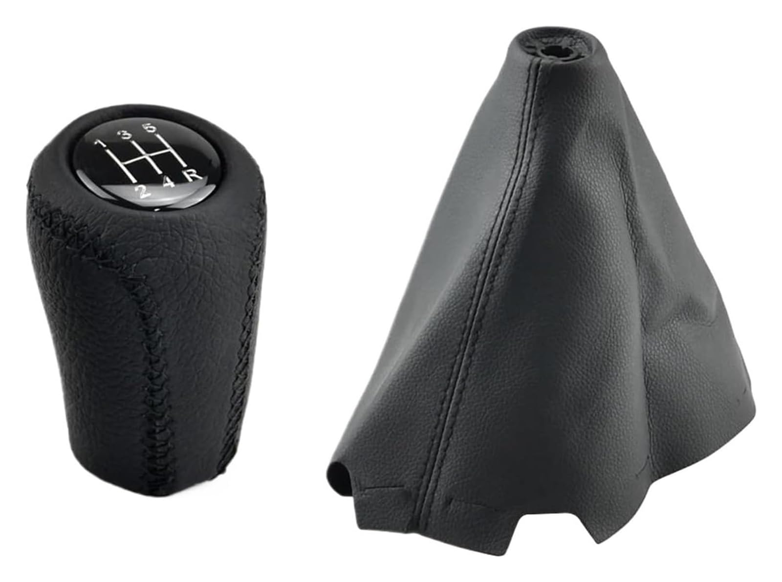 FNCVTM Car Gear Knob for Mazda 3 BK BL CR CW II GH CX-7 ER MX-5 NC III MT 5 6 Speed Leather Lever Arm Stick Headball Gear Shift Knob