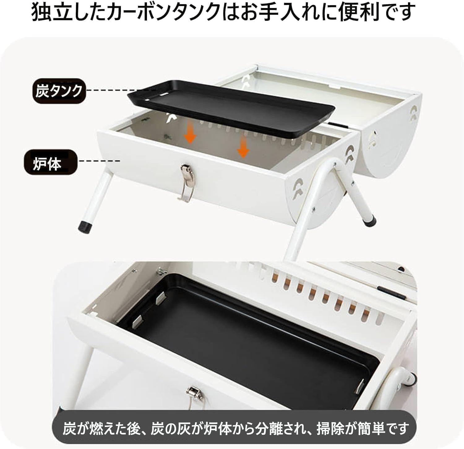 SENKAR バーベキューコンロ 焚き火台 4~6人用 軽量携帯用 ステンレス鋼 網付き 鉄板付き 燻製 蒸し焼き アウトドア キャ