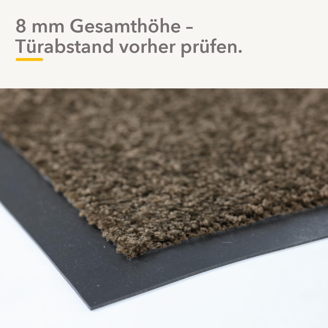 Entrando DUSTBLOCK Schmutzfangmatte 60x180 cm, Braun, rechteckig