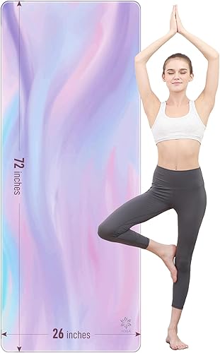 Sportneer Yoga Mat - 72 x 26 x 4mm Thick Extra Long and Wide Non Slip Exercise & Fitness Mat for for All Types of Yoga, Pilates & Floor Workouts,