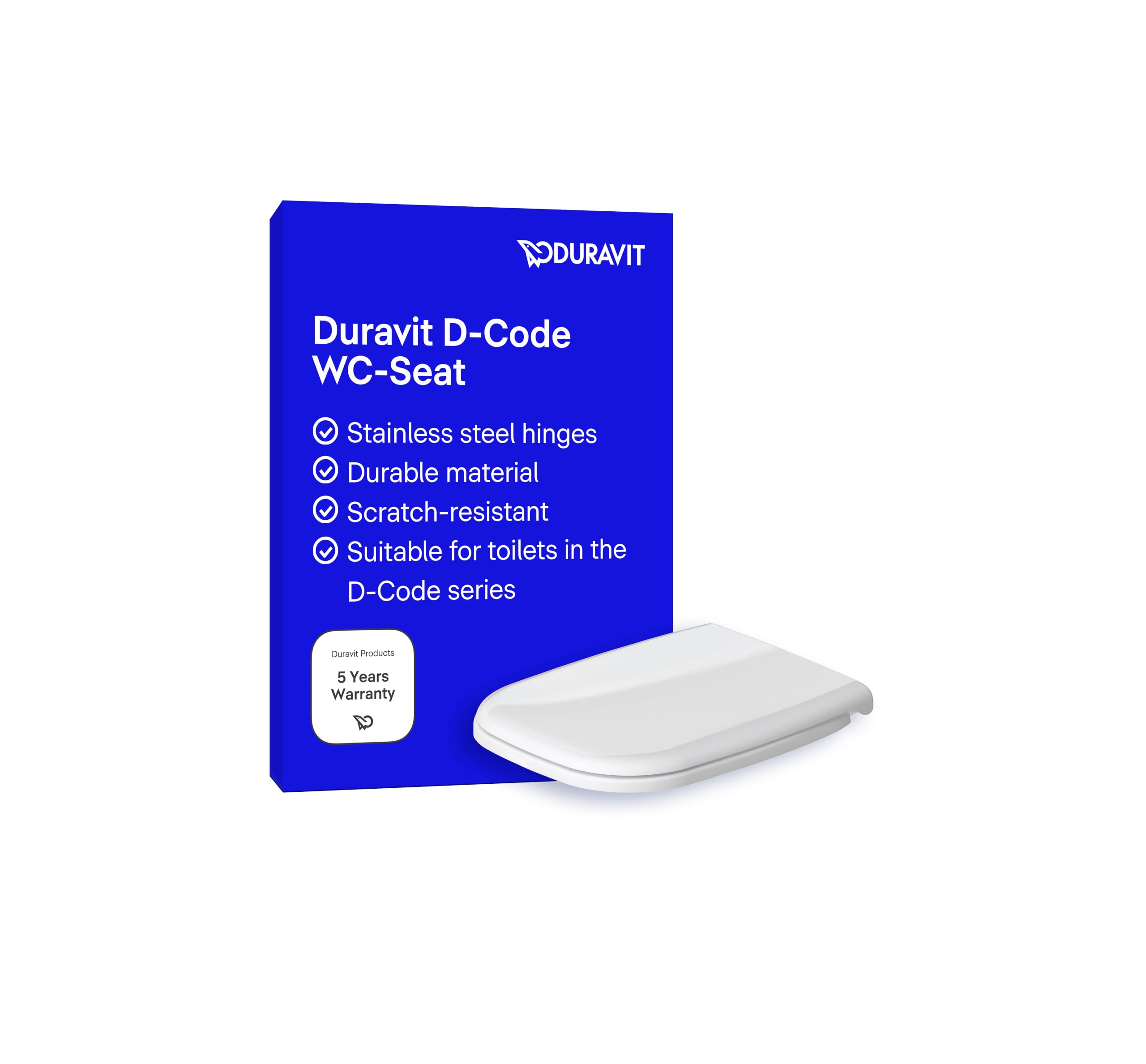 Duravit 0067310000Â Toilet Seat With Hingesâ -Â White 8033146277731
