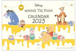 Hallmark Disney Winnie the Pooh 2024 Wall Calendar, Large