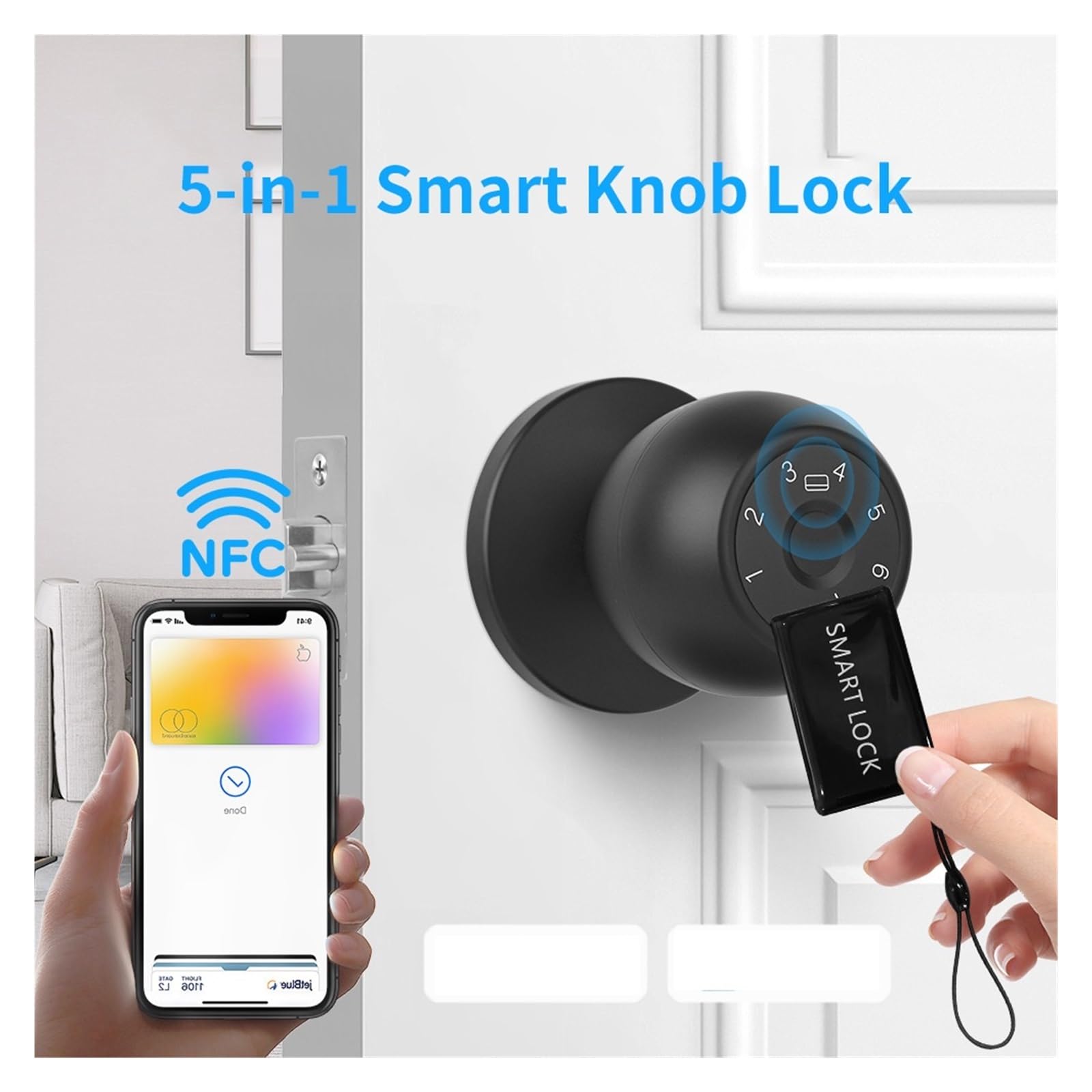 Blokada drzwi Smart Devices Bluetooth Biometryczny odcisk palca Drzwi