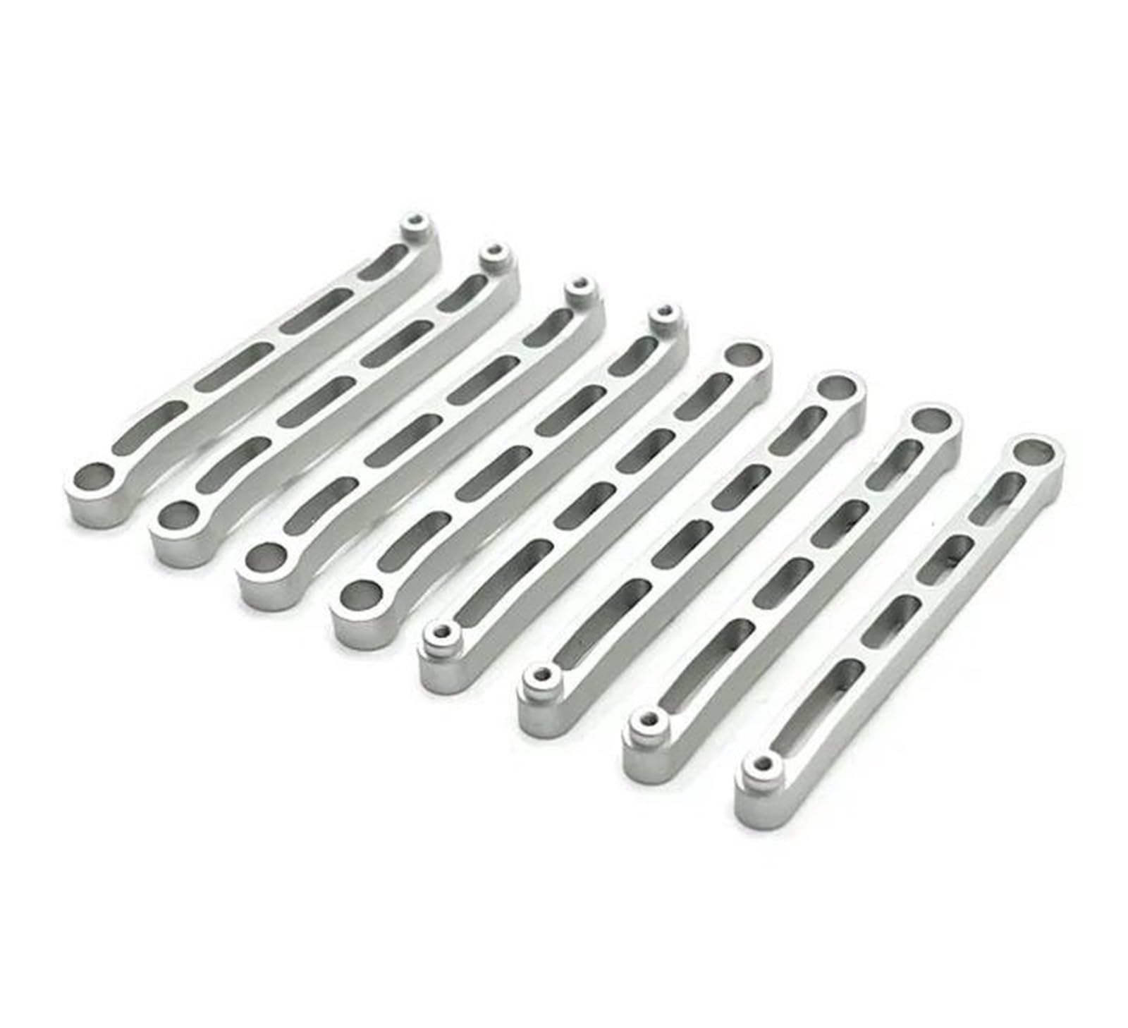 RC Upgrade Accessories for MN for MN78 1/12 Modification RC Car Accessories Metal Chassis Fixing Rod Suspension Linkage Upgrade Replacement RC Car Spare Parts(Silver)