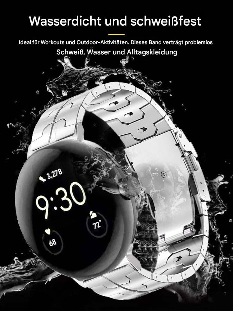 Aucun outil nécessaire - Bracelet de montre en titane compatible avec Google Pixel Watch 3 45 mm 41 mm - Bracelet de rechange en titane compatible avec Google Pixel Watch 2 1 41 mm, pixel