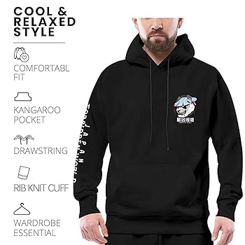 Sumlee Japanese Graphic Hoodie for Men Cool Hoodies for Men