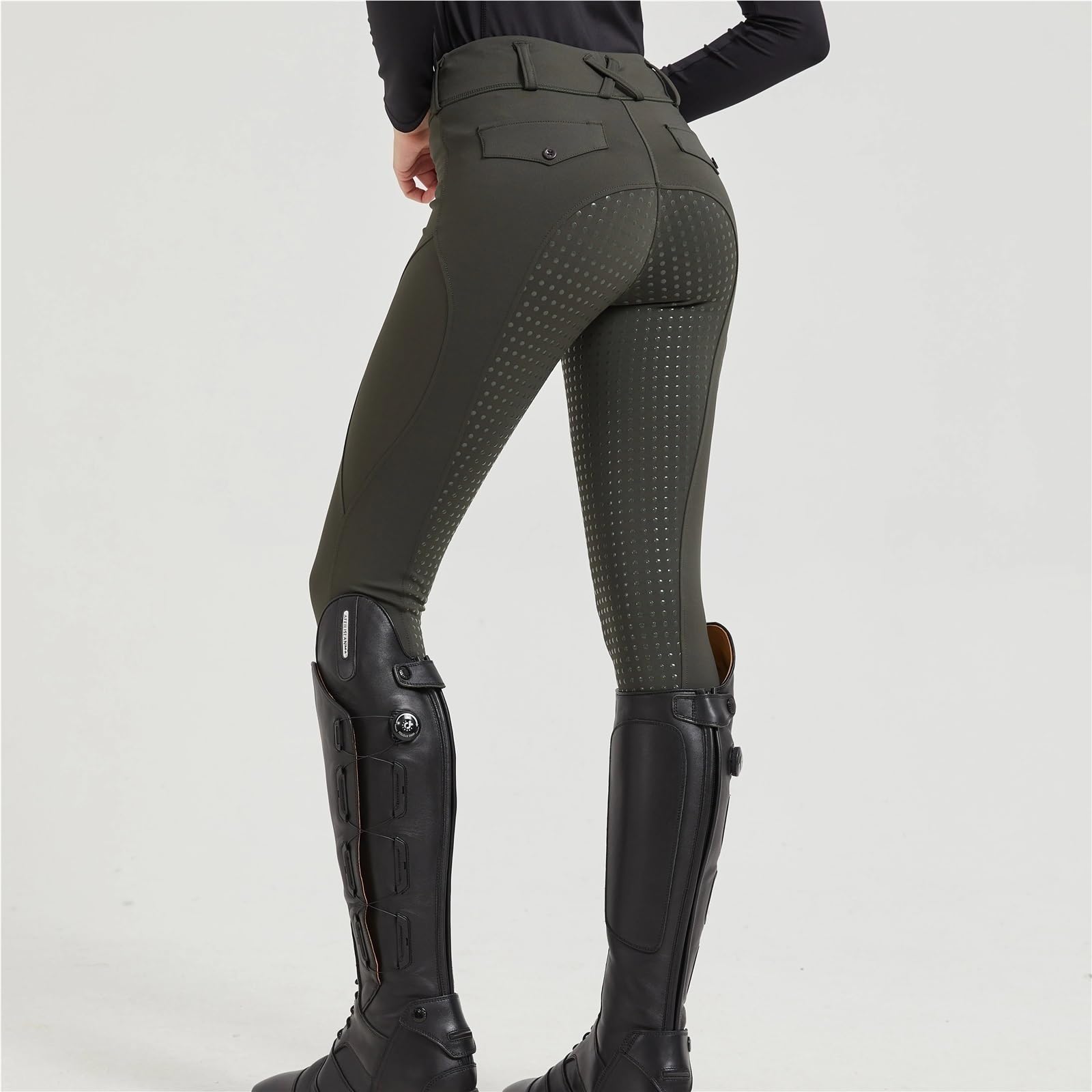 Pantalones de equitación Silicona Antideslizantes, Secado rápido y Ajustados, for exámenes ecuestres para Mujeres Y Hombres