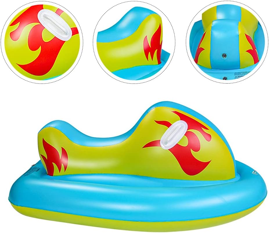 TEHAUX インフレータブルスノーチューブ冬の雪そりとハンドル肥厚雪ライダーインフレータブル雪そり雪草水そりスカイ-ブルー