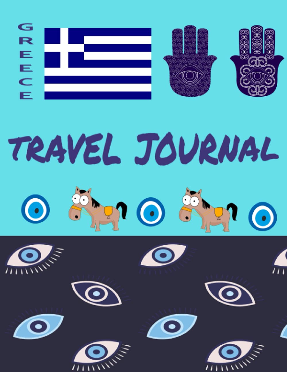 Greece - Travel Journal: Vacation Memories Journal / A4 / 8.5"x11" Summer Vacation Journal