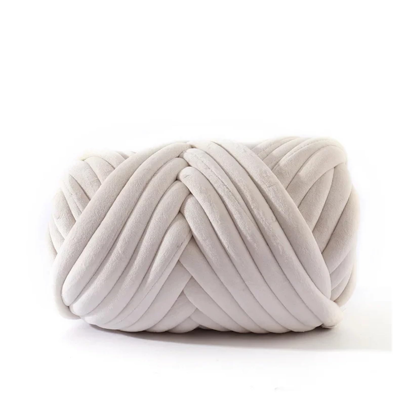Ovillo De Lana Gigante Hilo grueso de superterciopelo, bolsa blanca de hilo gigante voluminoso y grueso for tejer a mano, manta grande y for brazo DIY, 1KG(22)