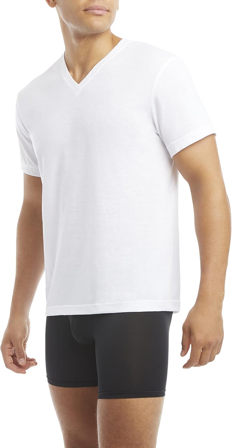 Evolve Mens Performance Cotton 3 Pack V-Neck T-Shirts - Image 3