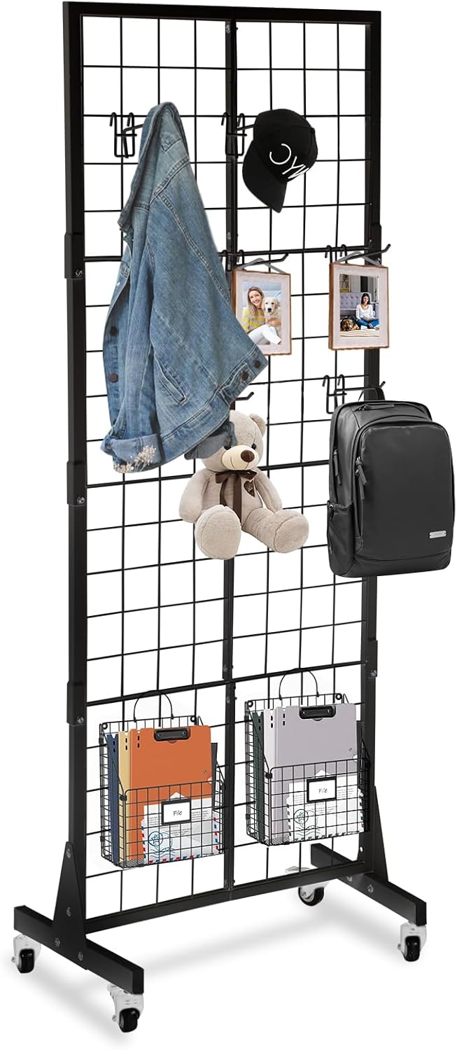 Jollebone Upgraded Grid Wall Panels for Display, 2' x 5