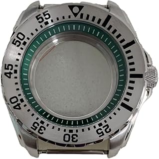 44MM Watch Accessories Stainless Steel Large Case Inner Shadow Rotatable Bezel Fits Japanese NH35/NH36/4R Movement