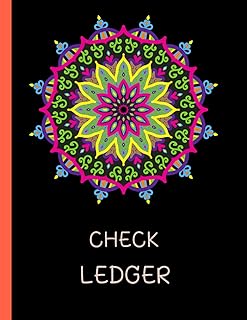 Mandala Giant Check & Debit Card Ledger: Large Checkbook Register 8.5x11" 120 pages ,Great for accountants, lawyers, doctors, small business owners, home or office