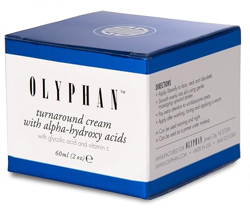 Miniatura 4 de OLYPHAN Crema de ácido alfa hidroxi para la cara, la mejor crema hidratante facial exfoliante de ácido glicólico, crema antienvejecimiento con AHA