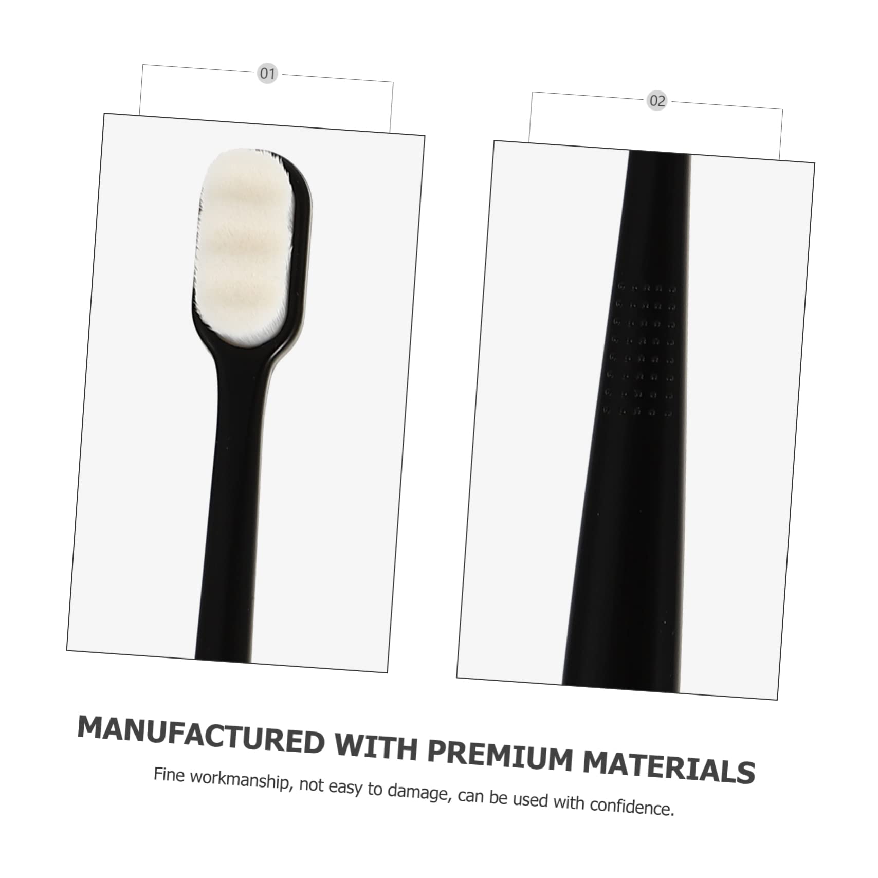 3 Set Spazzolini Denti Morbidi Design Ergonomico Con Setole Per Per Viaggi E Campeggio Protezione Gengive 6 Pezzi*3