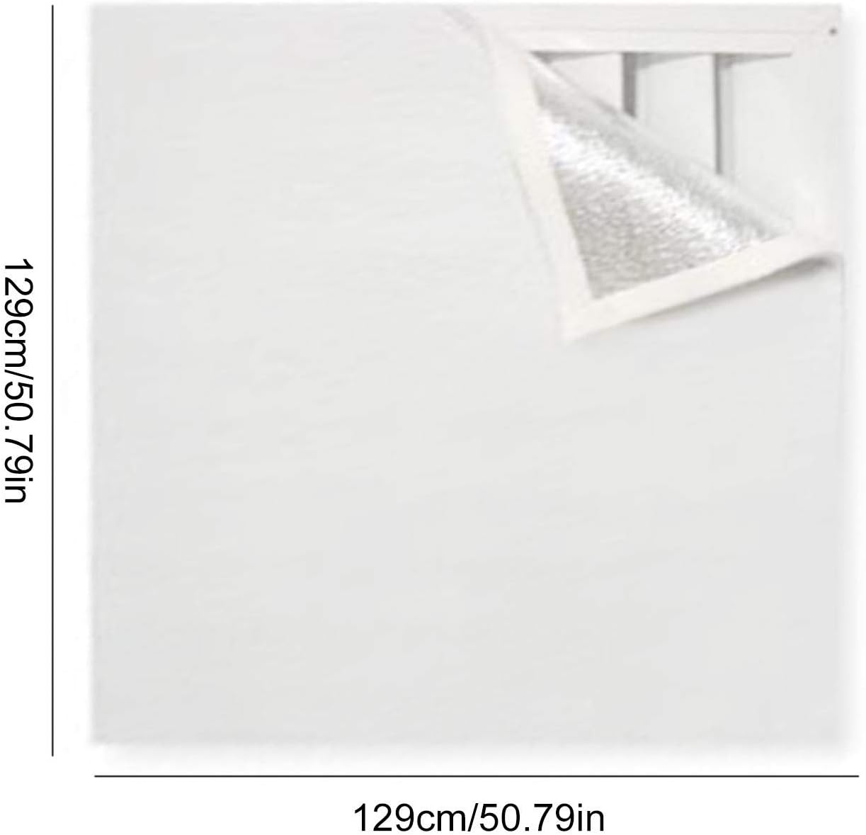 Attic Armour Attic Fan Cover,Door Whole House Attic Ceiling Fan Shutter Seal Cover,Attic Door Insulation Cover,50-Inch X 50-Inch/37-Inch X 50-Inch