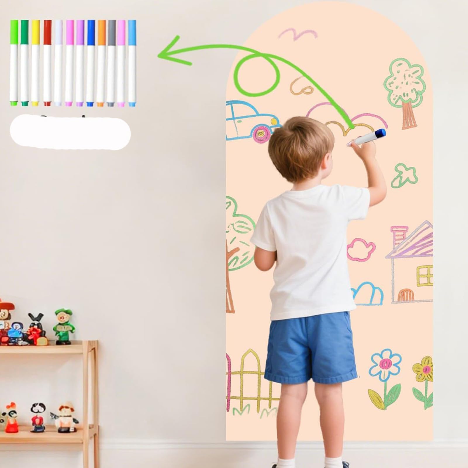 Magnetische Kreidetafel Wiederverwendbares interaktives glattes Schreiben