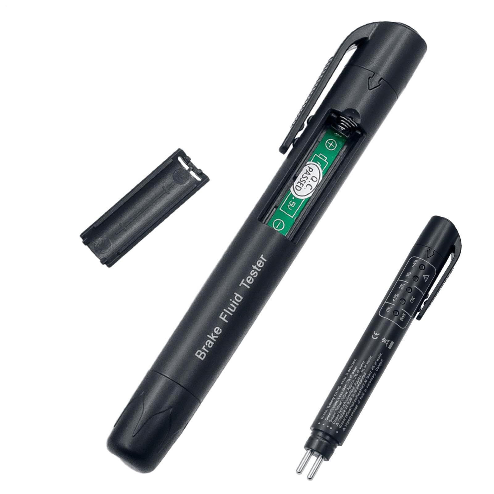 Tester per Olio dei Freni, con retroilluminazione Che Cambia Colore, Penna per Test 'Olio dei Freni, per Principianti, Professionisti, conducenti, Garage, officine, officine