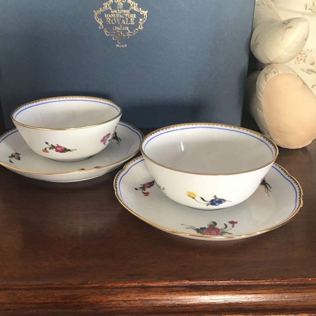 ロワイヤル・リモージュ ア・ラ・レーヌ プレート 2枚 ロワイヤル