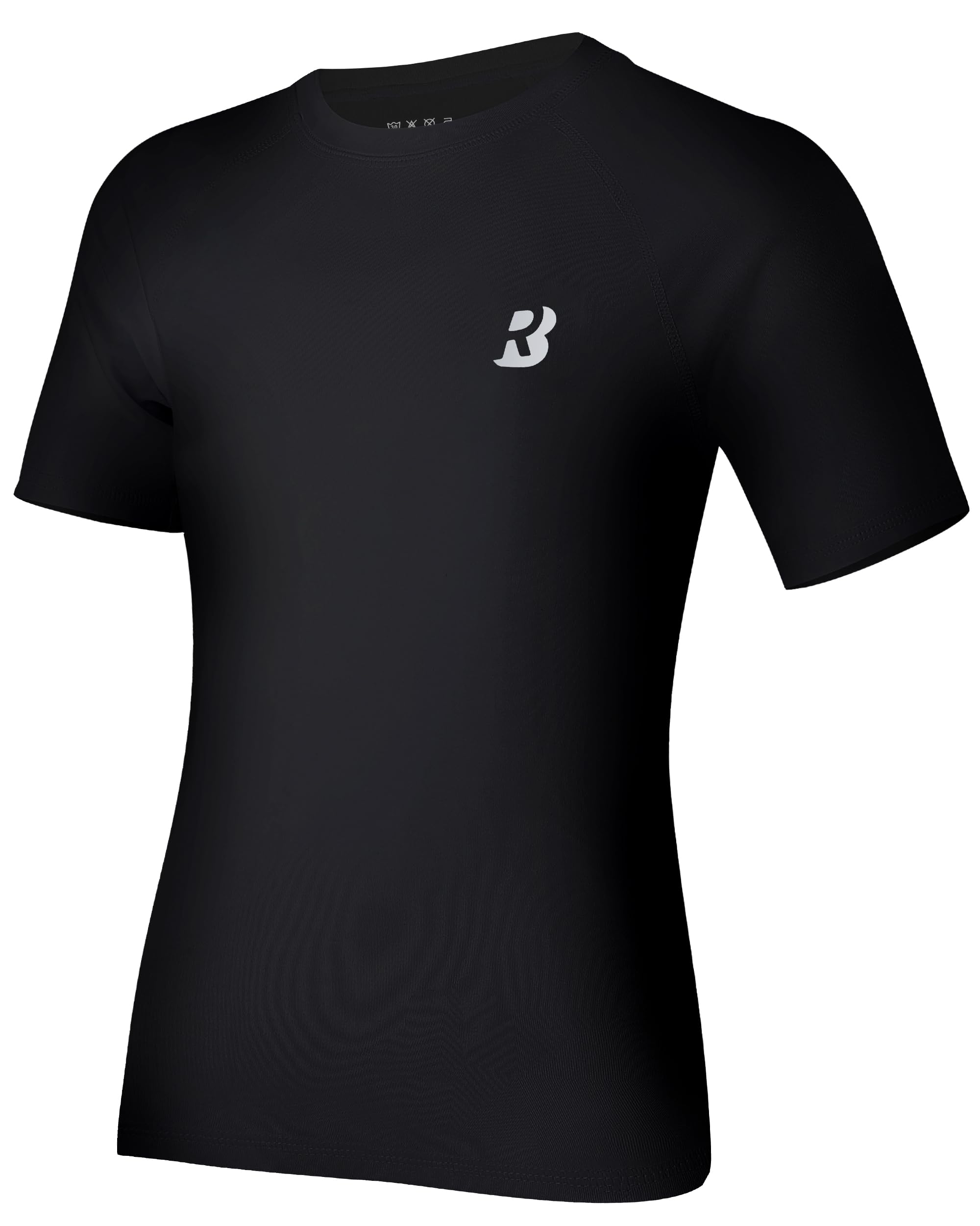 Roadbox Kompressionsshirts für Jungen 1-2 Pack, Sportshirt Langarm & Kurzarm, Atmungsaktives Unterziehshirt Kinder, Skiunterwäsche Fußball Laufen