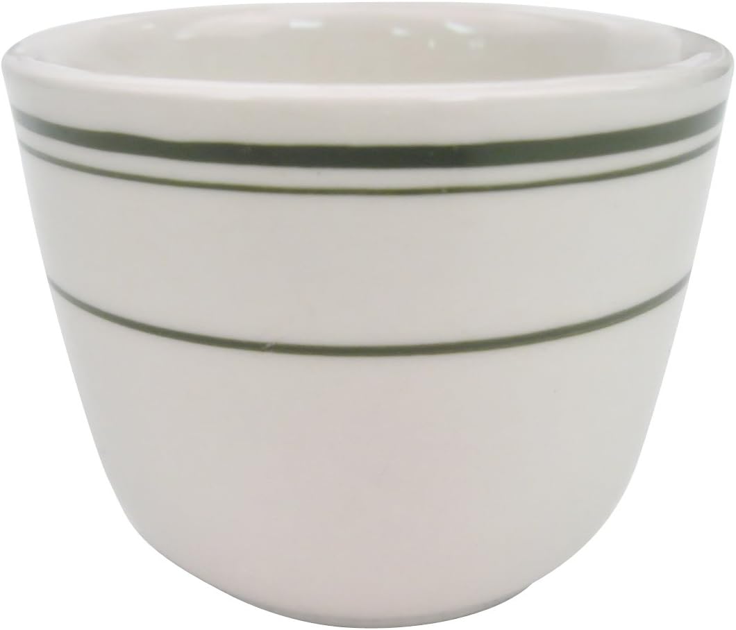 CAC China AZ-17 Arizona 3-1/8-Inch Brown Rim Brown Speckled American White Stoneware Ventura Mug, 8-Ounce, Box of 36