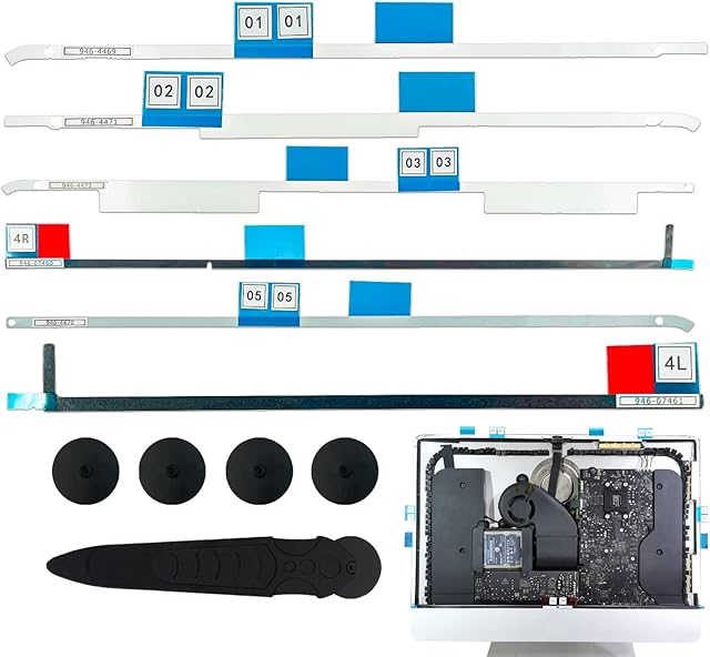 TOSCOS LCD Display Screen Adhesive Strips Sticker Replacement Kit Compatible for iMac 21.5 & 27 inches A1418 Retiona 2017 2019 2020 Version