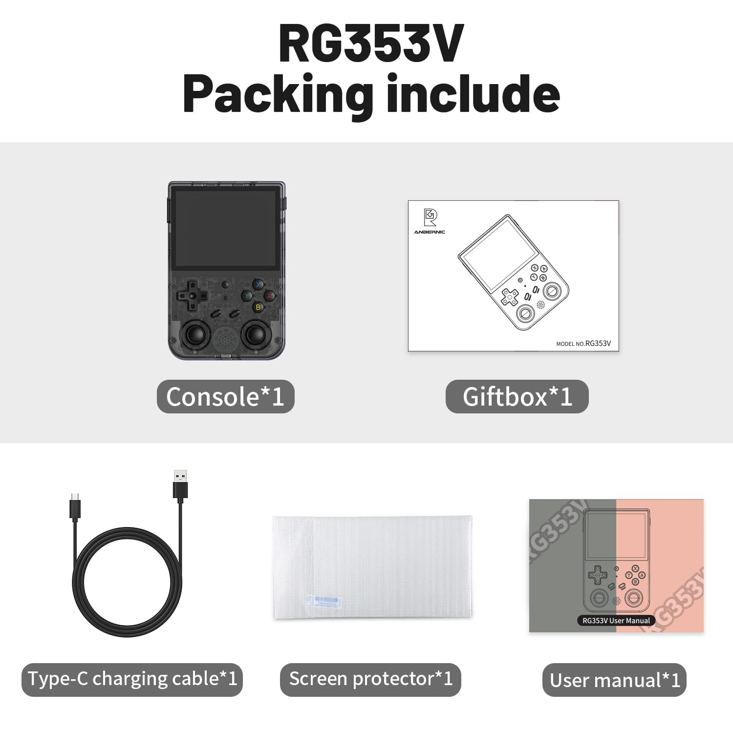 Amazon.com: RG353V Retro Gaming Console RG353V Handheld Game
