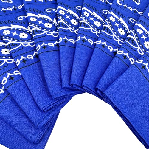 Image of Vamqor 100% Cotton 10 Pack Fine Bandanas