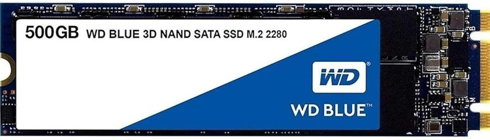 Western Digital WD Blue 500GB SATA 3 6Gb/s, M.2-2280 3D NAND Internal Solid State Drive - View 1