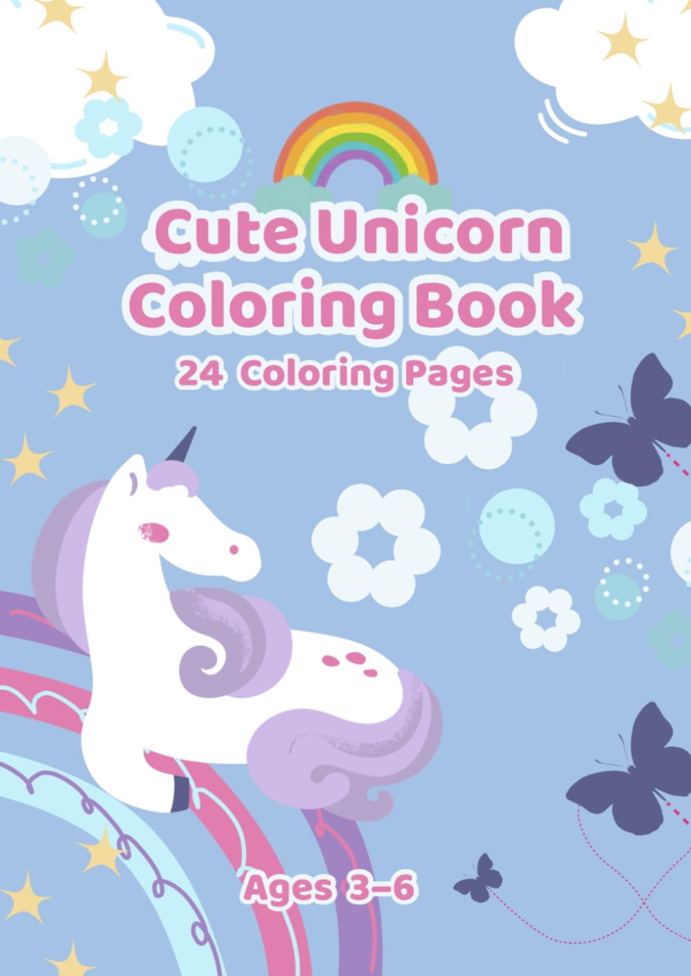 Cute Unicorn Coloring Book: Coloring Book