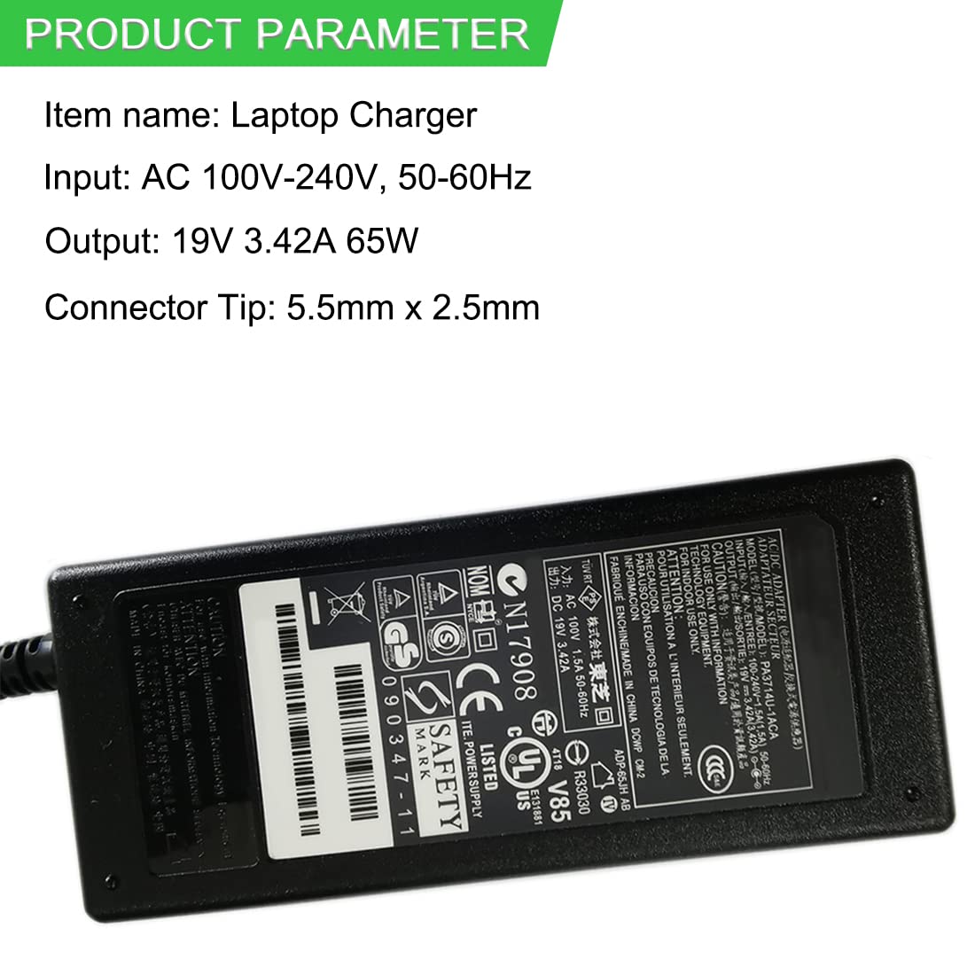 Originale Alimentatore Adattatore Caricabatterie Toshiba Satellite C650 65W