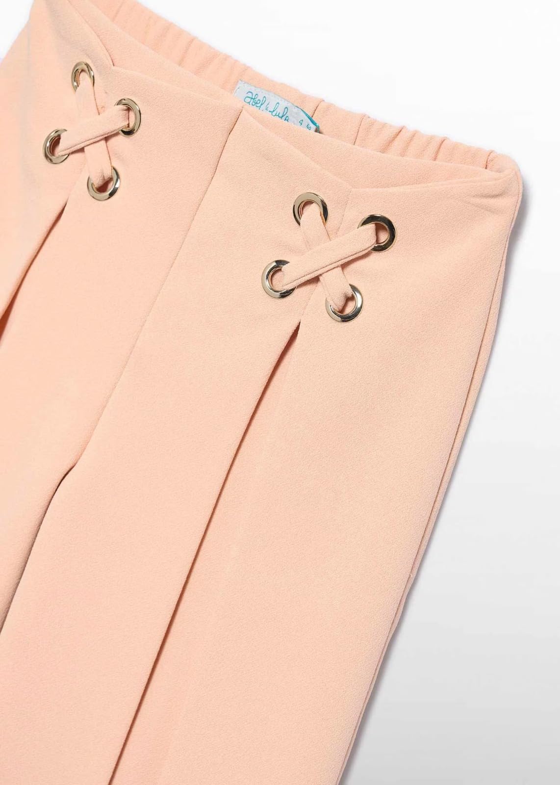 Completo cerimonia Abel & Lula con pantalone, top e giacchina chiffon e voile salmone ragazza 8 anni - 128 cm