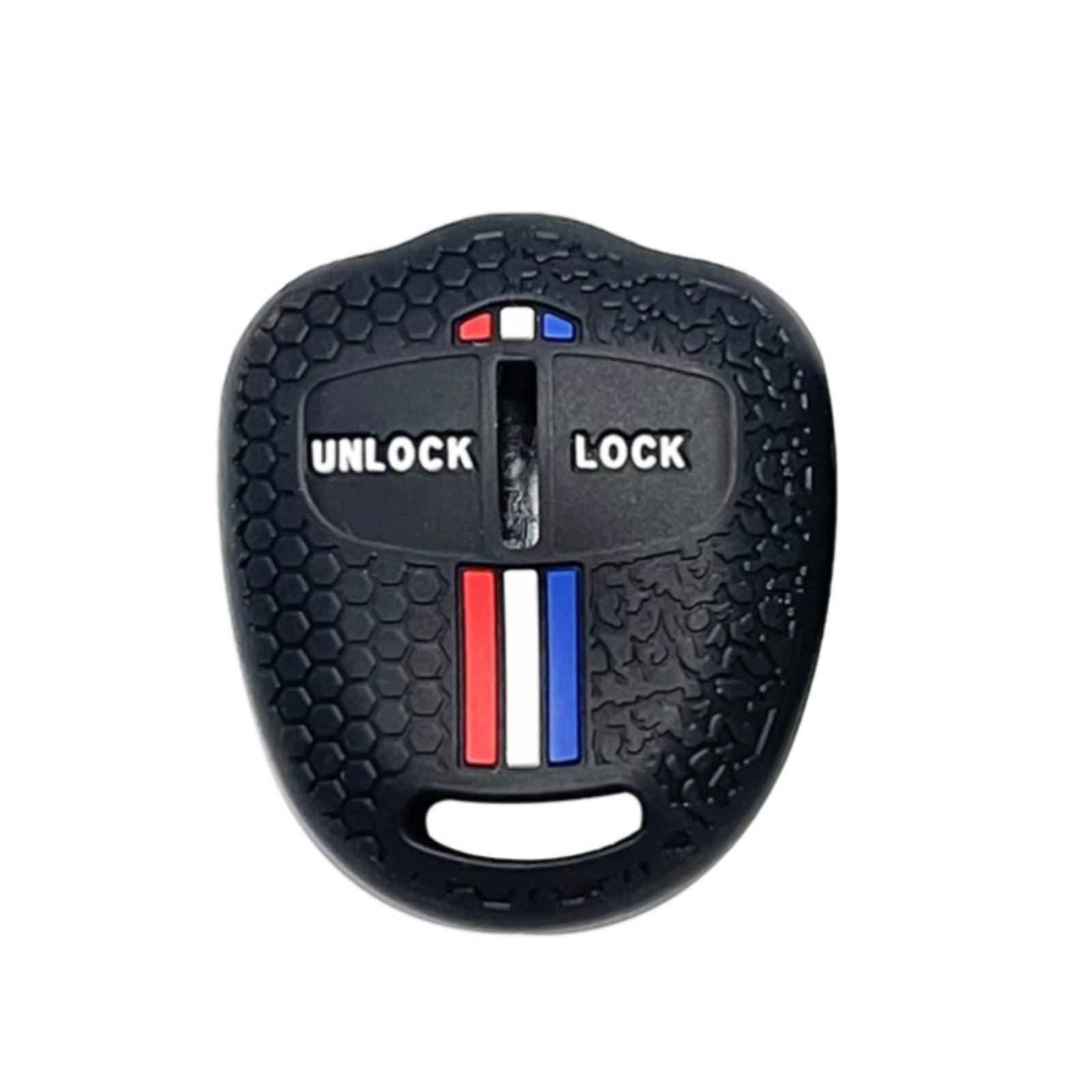 OTMIK Tricolour Silicone Car Key Cover Case Suitable for Mitsubishi Evolution Lancer EX Grandis Outlander Triton Pajero ASX Key Shell Accessories (2 Buttons)