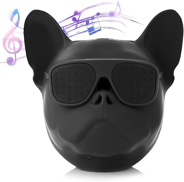 Dog Shaped Creative Speaker, Portable Dog Shaped Stereo Sound Music Player Bluetooth Wireless Speaker French Bulldog Gifts