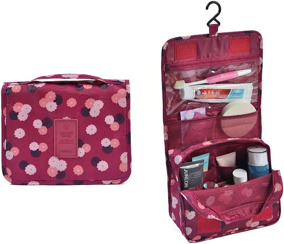 Colorful Travel Toiletry Bag Wall Hanging Cosmetic Makeup Storage Pouch Organizer, Winmany Foldabe Waterproof Bathroom Storage Cosmetic Bag Carry Case Large Capacity