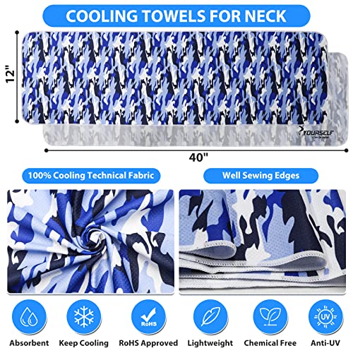 Syourself Cooling Towel, Cooling Towels For Neck,40" X 12"Ice Towel For Instant Cooling Relief, Soft Breathable Chilly Towel, Perfect Yoga, Golf, Sports #TOP2