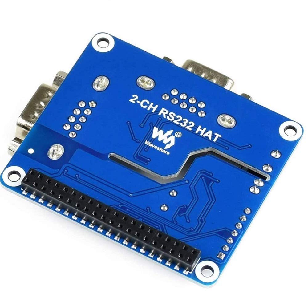 2-Channel Isolated RS232 Expansion HAT for Raspberry Pi 4B/3B+/3B/2B/Zero/Zero W, SC16IS752+SP3232 Solution, Converts SPI to RS232,With Multi Onboard Protection Circuits