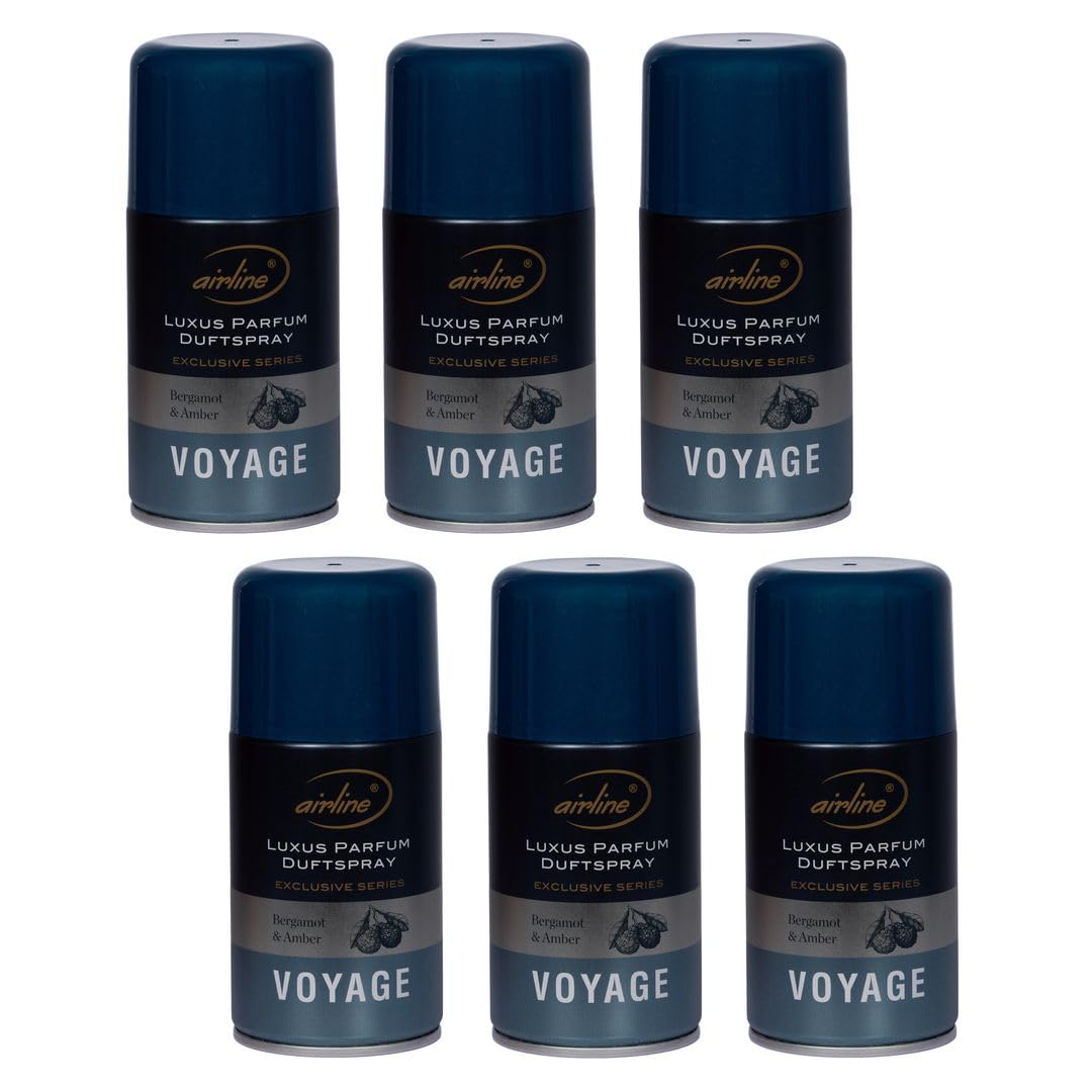 Laro Premium Airline Voyage Raumduftspray Vorteilspaket 6/12/24/48/96 St Nachfüller für automatische Duftspender 250ml, Anzahl:24, Duft:Voyage